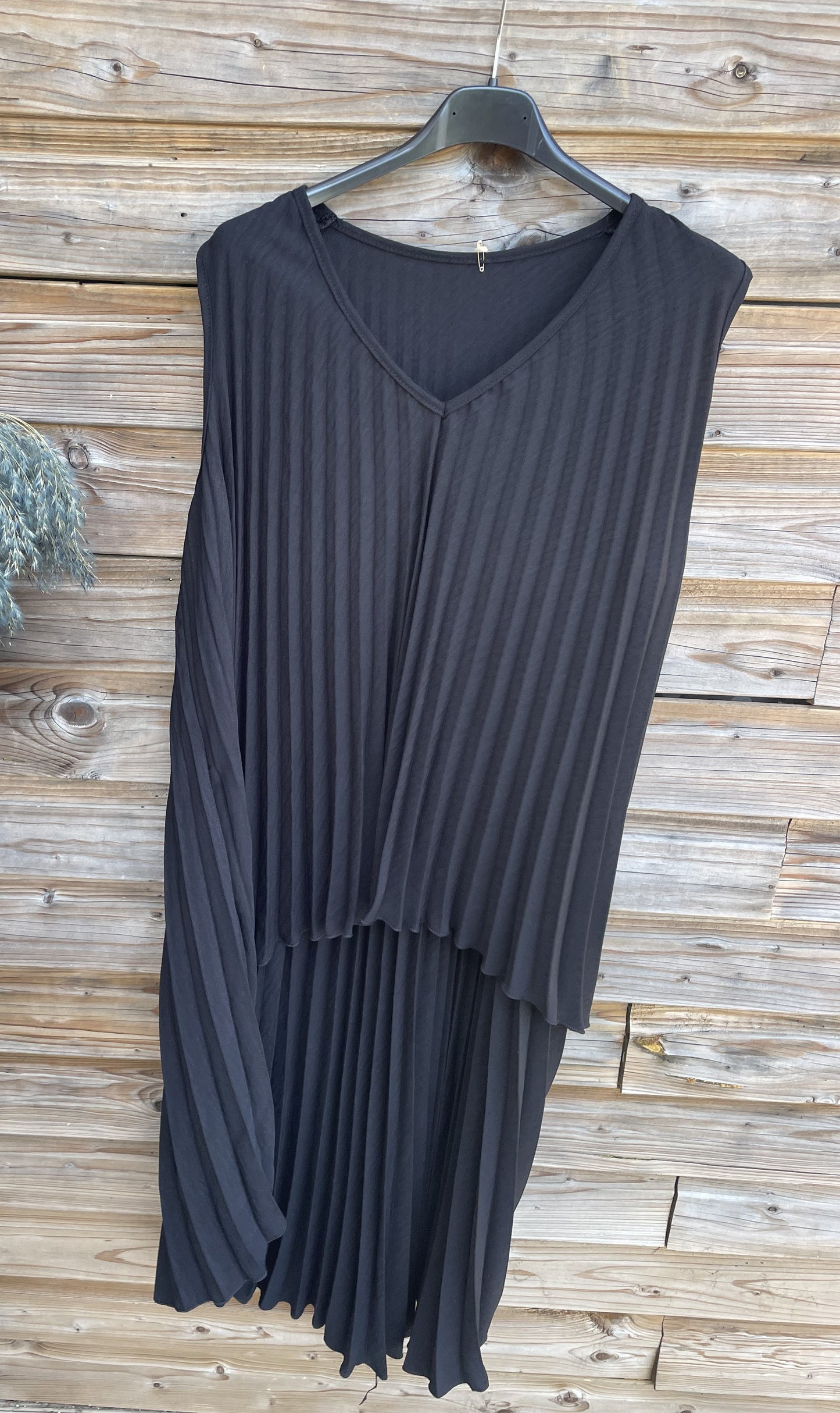 Top plissée noir TU 38/54