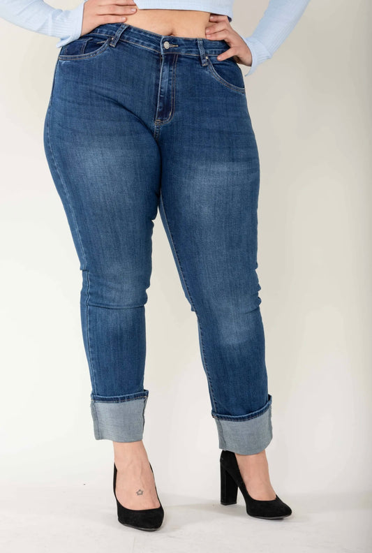 Jeans Nina Carter à revers