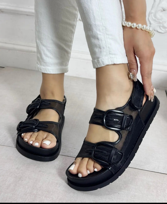Sandales confort noire