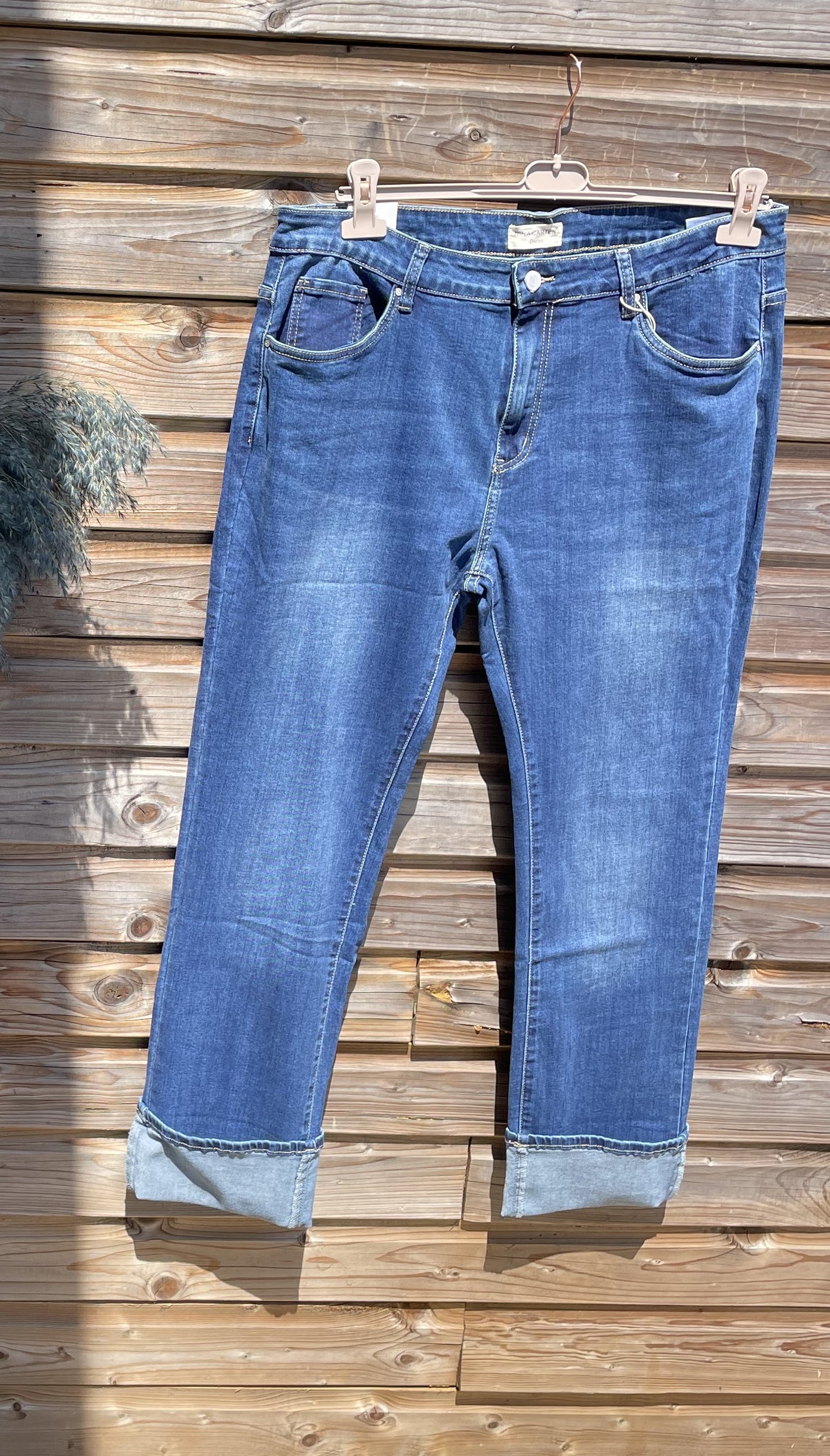 Jeans Nina Carter à revers